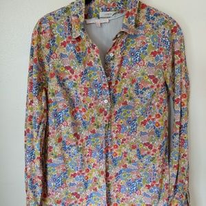 J Crew Floral Blouse